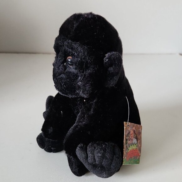 NWT RAINFOREST CAFE | Rare Retired Plush Gorilla Black Animal Stuffed - Picture 1 of 5